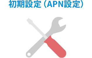 初期設定（APN設定）